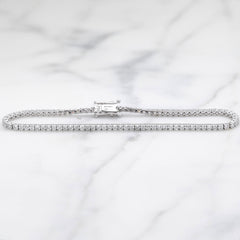 18k White Gold Lab Grown Diamond Tennis Bracelet - 2.20ct