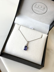 Tanzanite and Diamond Pendant