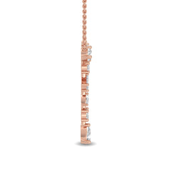 Multi Shape Lab Grown Diamond Drop Necklace