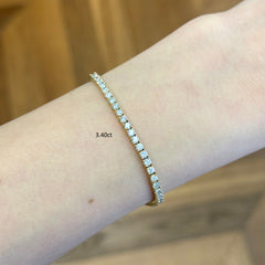 18k Gold Lab Grown Diamond Tennis Bracelet