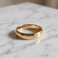 Men's Classic Domed Wedding Ring