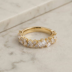 Yellow Gold Lab Grown Diamond Dress Ring