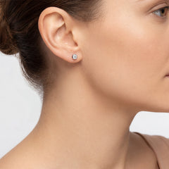 Lab Grown Diamond Bezel Stud Earrings