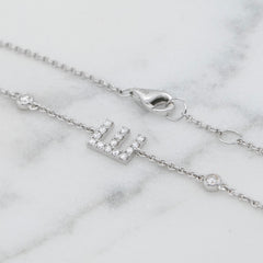 Natural Diamond Initial ‘E’ Bracelet