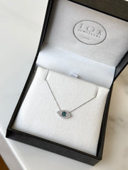 Diamond Evil Eye Necklace