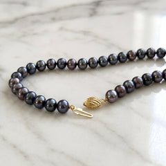 Purple Freshwater Pearl Necklace