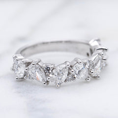 White Gold Lab Grown Diamond Dress Ring