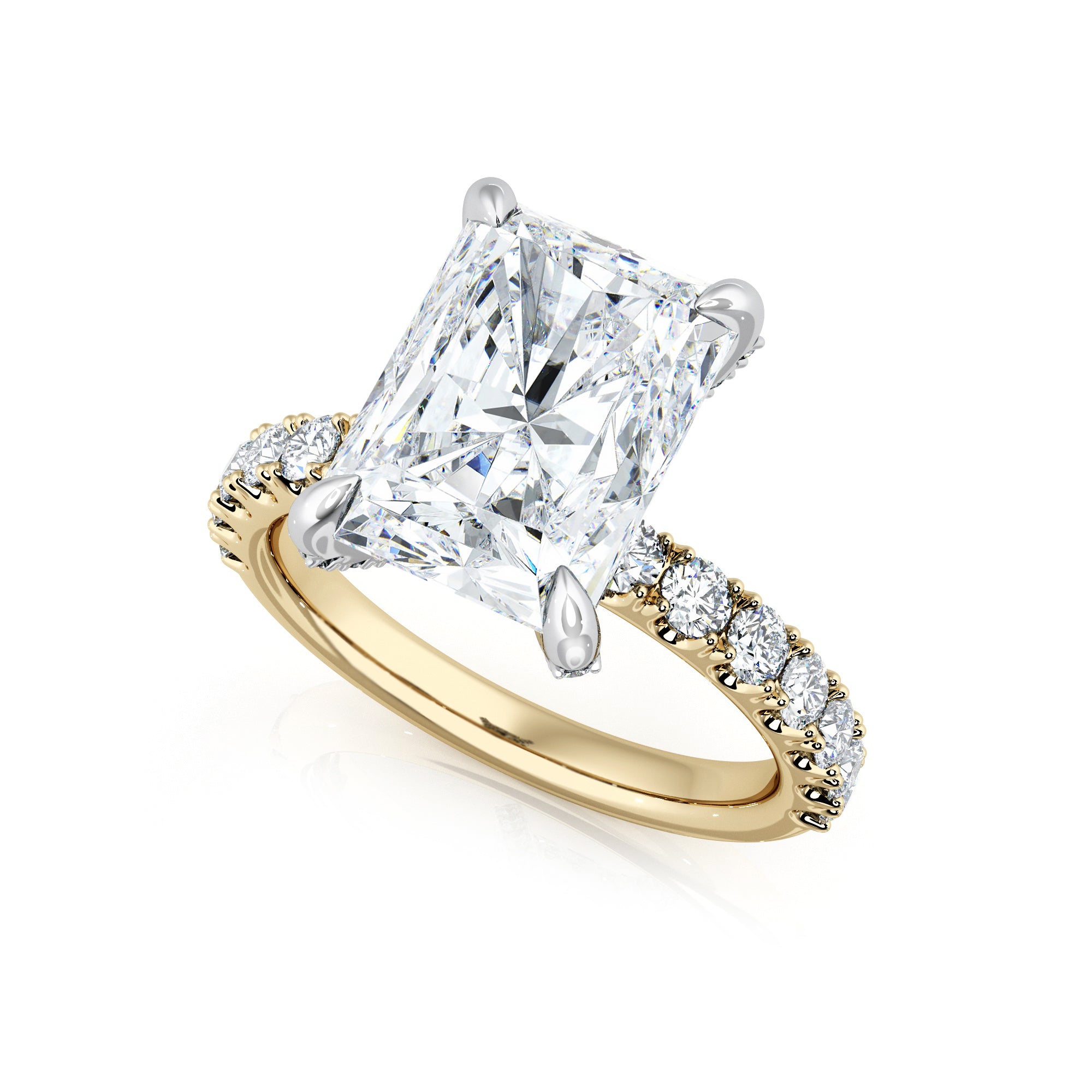 Radiant Cut Diamond Engagement Ring Tok Jewellers