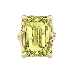 Citrine & Diamond Cocktail Ring