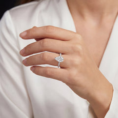 Pear Shape Diamond Solitaire Engagement Ring