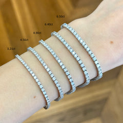 18k Gold Lab Grown Diamond Tennis Bracelet