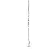 Pear Cut Lab Grown Diamond Drop Necklace