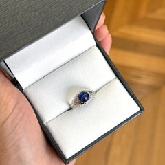 Cabochon Sapphire Signet Ring