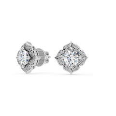 Vintage Diamond Stud Earrings