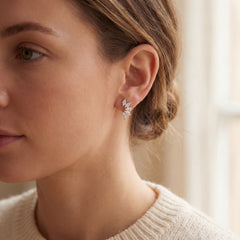 Marquise Diamond Climber Earrings