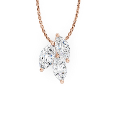 Marquise Lab Grown Diamond Cluster Pendant