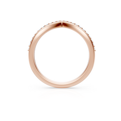 Lab Grown Diamond Chevron Wedding Band