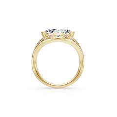 East West Marquise Natural Diamond Engagement Ring