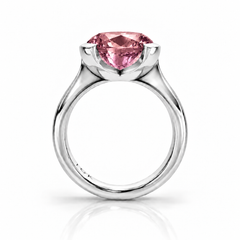 East West Oval Cut Tourmaline Pinky Ring