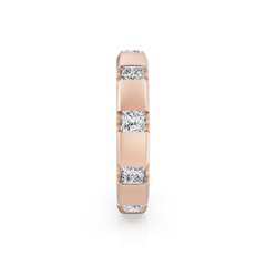 Princess Cut Diamond Bar Eternity Ring
