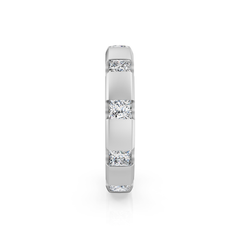 Princess Cut Diamond Bar Eternity Ring