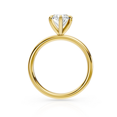 Marquise Shape Natural Diamond Solitaire Engagement Ring