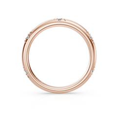 Lab Grown Diamond Starburst Wedding Band