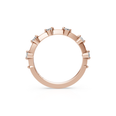 Lab Grown Round Diamond Spaced Wedding Band