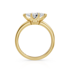 East West Marquise Diamond Solitaire Engagement Ring