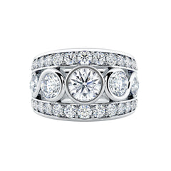Bezel Set Diamond Dress Ring