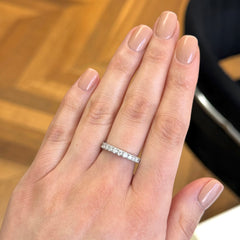 18k White Gold Stackable Nova Set Diamond Ring - 0.78ct