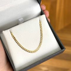 18ct Yellow Gold Curb Link Chain