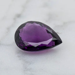 Loose Pear Shaped Amethyst Gemstone - 23.37ct