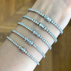 18k Gold Lab Grown Diamond Tennis Bracelet