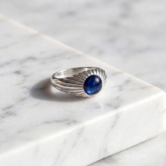 Cabochon Sapphire Signet Ring