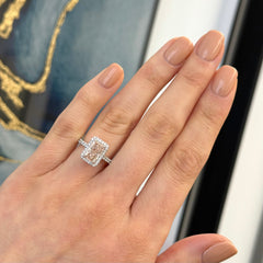 Radiant Cut Pink Diamond Cocktail Ring