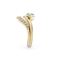 East West Marquise Lab Grown Diamond Engagement Ring