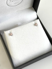 Pink Diamond Stud Earrings