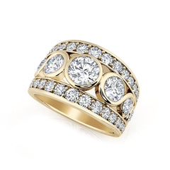 Bezel Set Diamond Dress Ring