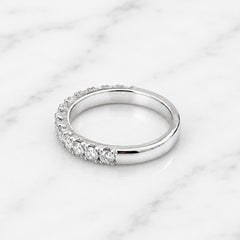 18k White Gold Stackable Nova Set Diamond Ring - 0.78ct