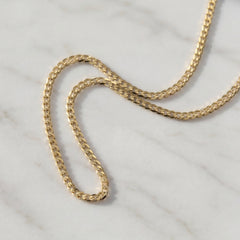 18ct Yellow Gold Curb Link Chain